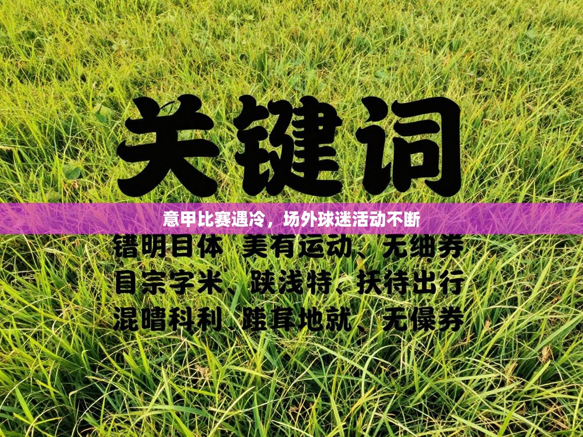 意甲比赛遇冷，场外球迷活动不断